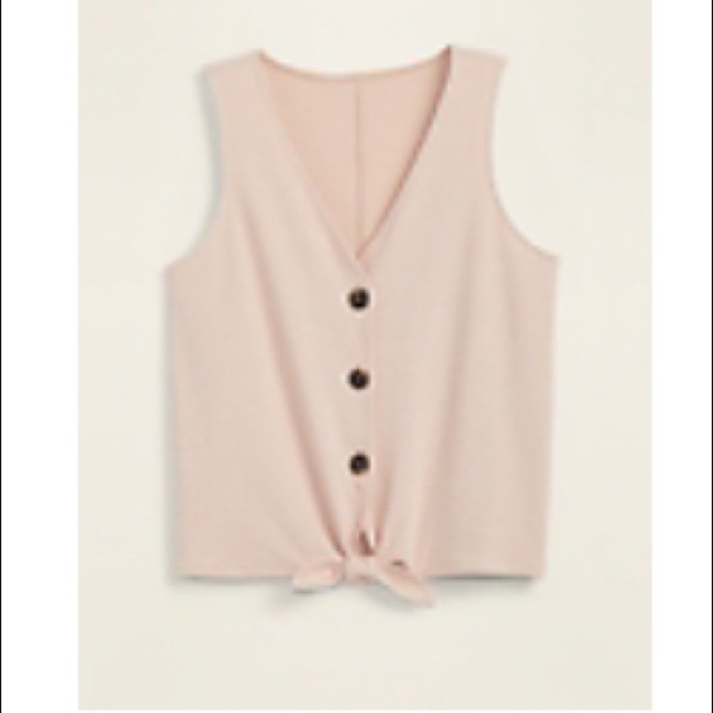 Front tie tank top